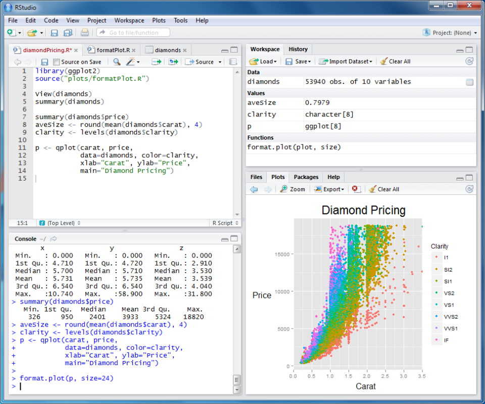 screenshot of RStudio Desktop